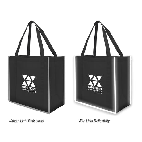 Reflective Large Grocery Tote Bag