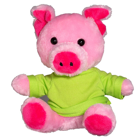 7" Plush Pig w/T-Shirt