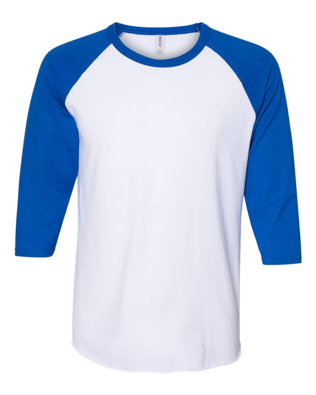 JERZEES Premium Blend Ringspun Three-Quarter Sleeve Raglan Baseball T-Shirt