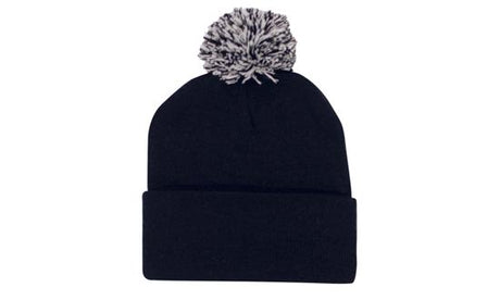 Acrylic Toque Beanie w/Pom Pom