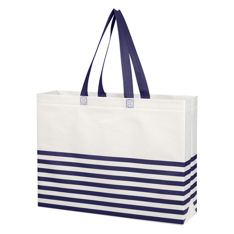 Non-woven Horizontal Stripe Tote Bag