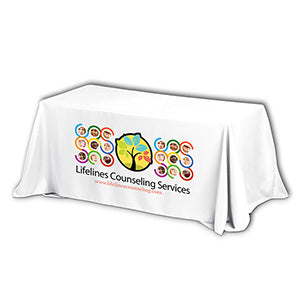 "Preakness Eight" 3-Sided Economy 8 ft Table Cloth & Covers (PhotoImage Full Colour) / Fits 8 ft Tab