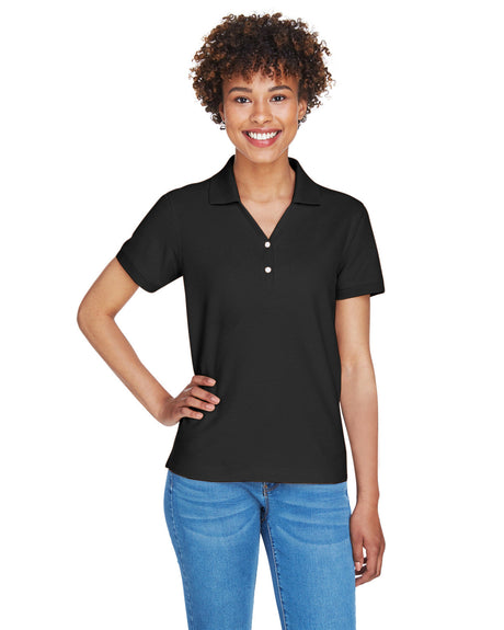 DEVON AND JONES Ladies' Pima Piqué Y-Collar Polo