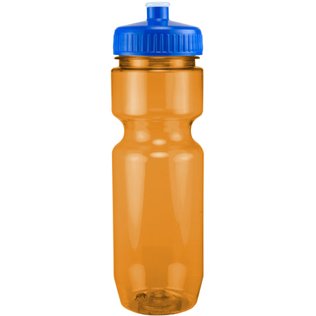 22 Oz. Translucent Bike Bottle w/ Push Pull Lid