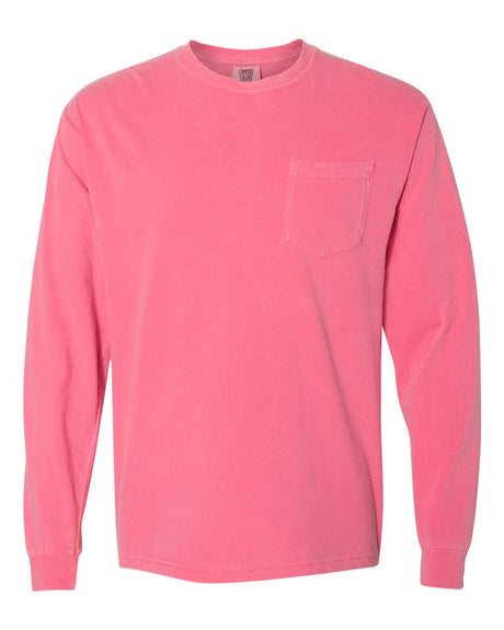 Comfort Colors Garment-Dyed Heavyweight Long Sleeve Pocket T-Shirt