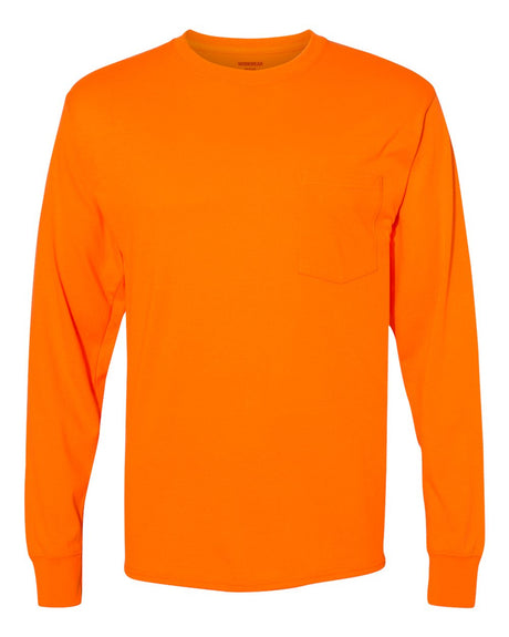 Hanes Workwear Long Sleeve Pocket T-Shirt