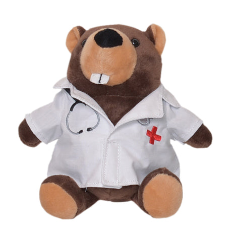 6" Mini Me Bizzie Beaver w/Doctor Coat