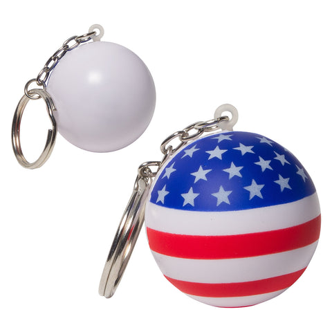 Patriotic Stress Ball Key Chain