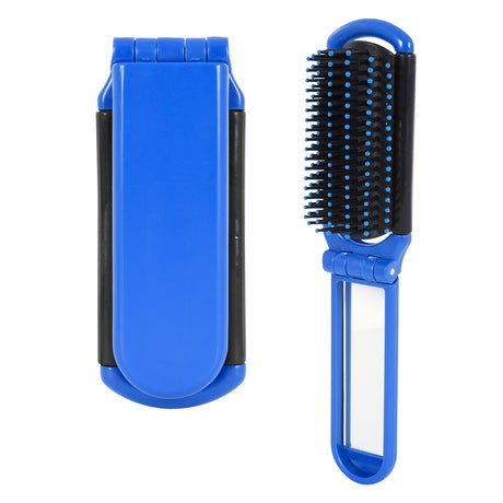 Kwik-fix Folding Brush With Mirror