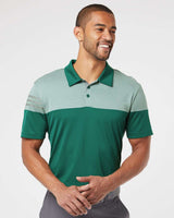 Adidas Heather 3-Stripes Colorblock Polo Shirt