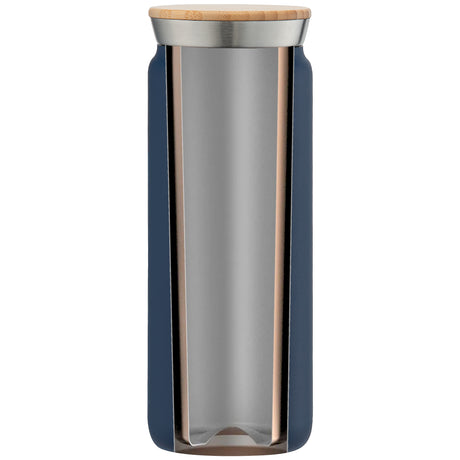 Nordic Plus - 18 oz. Double Wall Copper-Lined Stainless Steel Tumbler with Bamboo Lid