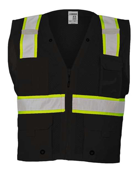 Kishigo EV Series® Enhanced Visibility Multi-Pocket Mesh Vest