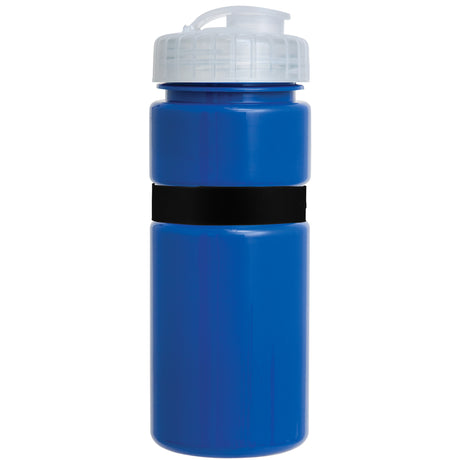 20 Oz. Sportster Bottle with Silicone Gripper Band w/ Push Pull Lid