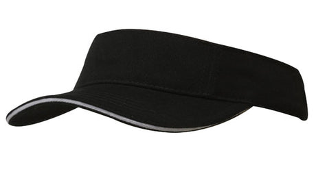 Brushed Heavy Cotton Peak Visor