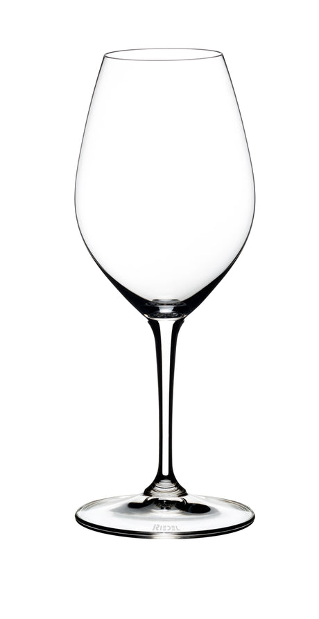 Friendly 003, 15.5oz RIEDEL crystal stemmed wine glass S/2 in an Ovation black gift box