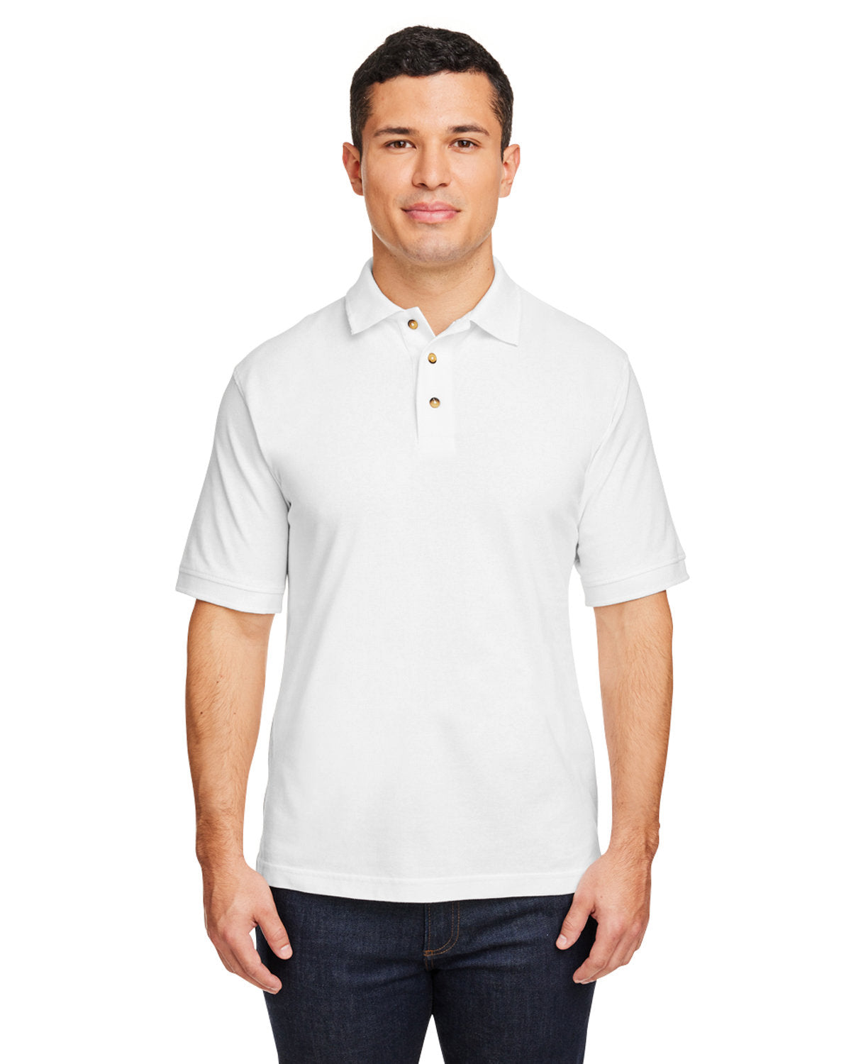 Harriton Men's 6 oz. Ringspun Cotton Piqué Short-Sleeve Polo