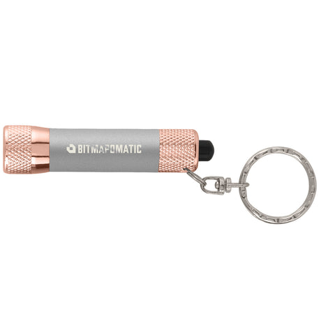 Chroma Softy Rose Gold Metallic - LED Flashlight with Keyring