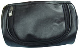 ** Small Cosmetic bag black, nylon and simuleather