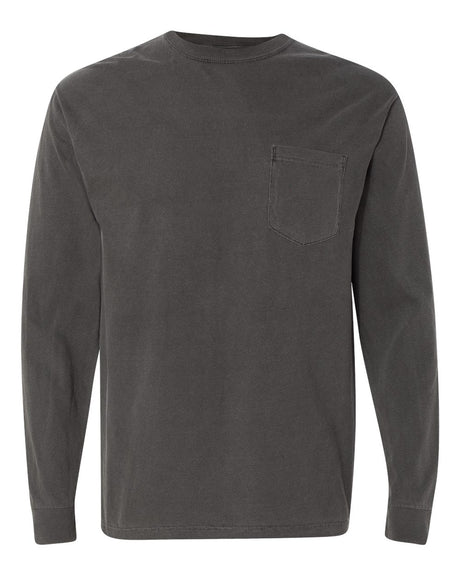 Comfort Colors Garment-Dyed Heavyweight Long Sleeve Pocket T-Shirt