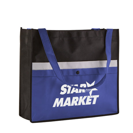 Corridor Non-Woven Snap Pocket Tote Bag