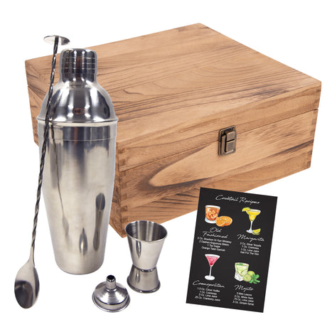 25 Oz. Stainless Steel Cocktail Gift Set