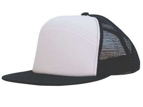 Foam Front Mesh Back Cap w/Flat Peak