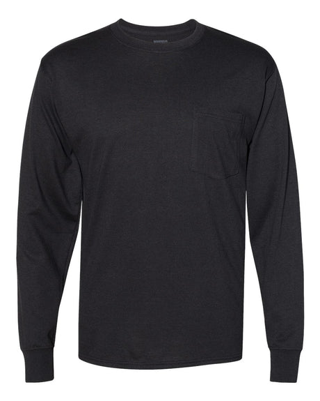 Hanes Workwear Long Sleeve Pocket T-Shirt