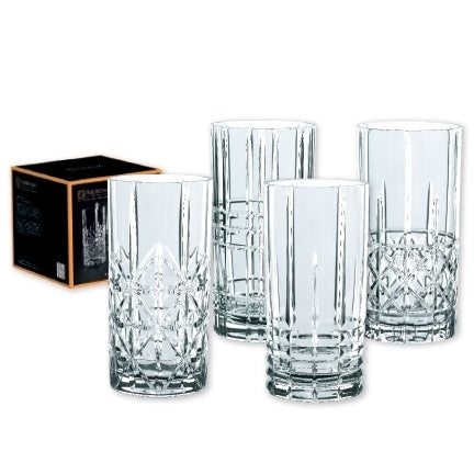 Nachtmann Highland Longdrink 13-2/9oz crystal Set of 4 in retail gift box