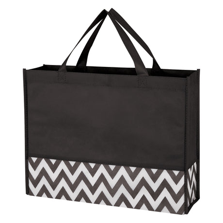 Zigzag Non-woven Tote Bag