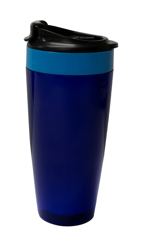 ~ The Green Tumbler 16oz coblat/blue tumbler with flip top lid