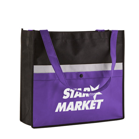 Corridor Non-Woven Snap Pocket Tote Bag