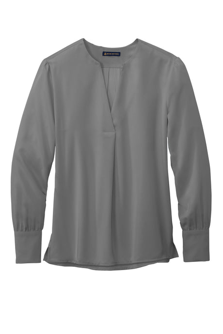 Brooks Brothers Women's Open-Neck Satin Blouse