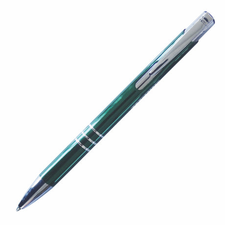 HAMILTON Aluminum Barrel, Metallic clip Plunger Action Ball Point Pen (Stock 3-5 Days)