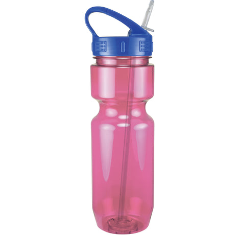 22 Oz. Translucent Bike Bottle w/ Sport Sip Lid and Straw