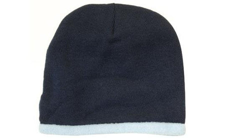 Roll Down Acrylic & Polar Fleece Toque Beanie