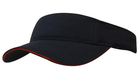 Brushed Heavy Cotton Peak Visor