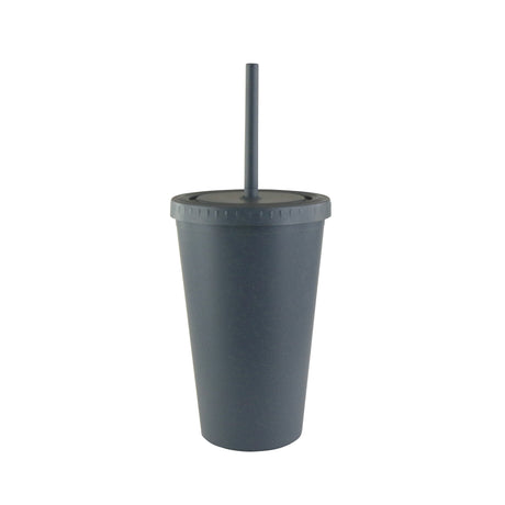 16 Oz. Everyday Wheat Straw Fiber Cup w/Straw