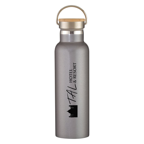 21 Oz. Liberty Stainless Steel Bottle With Wood Lid