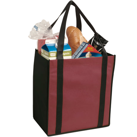 Non-Woven Two Tone Grocery Tote Bag