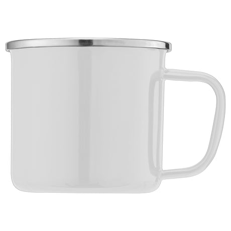 Wyoming - 13 oz. Enamel Campfire Mug with Stainless Steel Rim