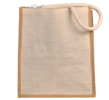 2 Tone Jute Tote Bag