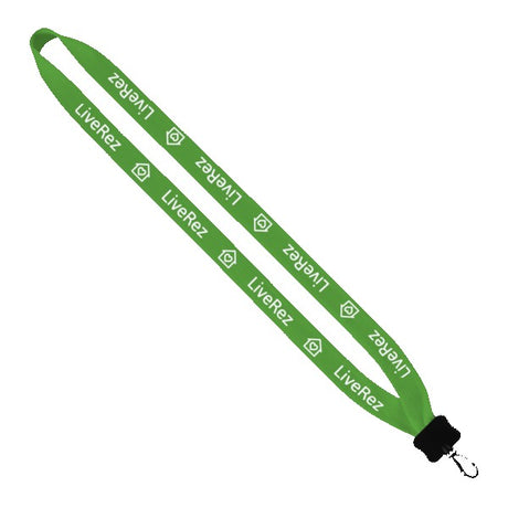 3/4" Cotton Lanyard w/Plastic Clamshell & Swivel Snap Hook