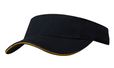 Brushed Heavy Cotton Peak Visor