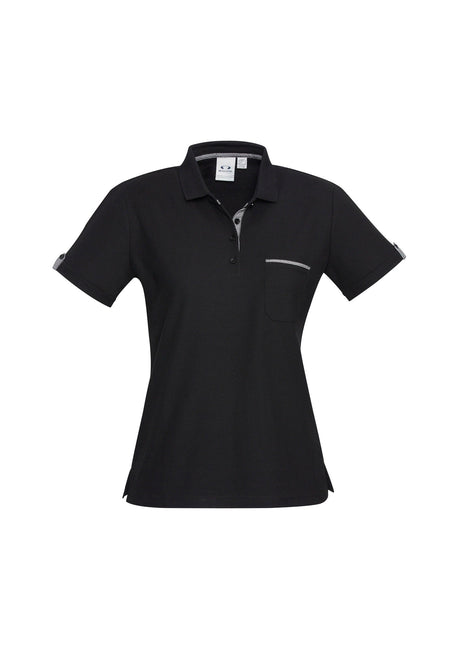 Edge Contrast Check Ladies' Polo Shirt