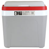 Ice Chest Cooler 26 QT Grey/Red