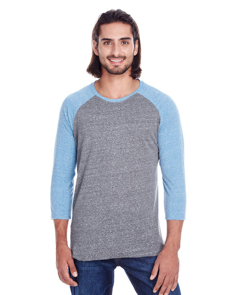 THREADFAST Unisex Triblend 3/4-Sleeve Raglan