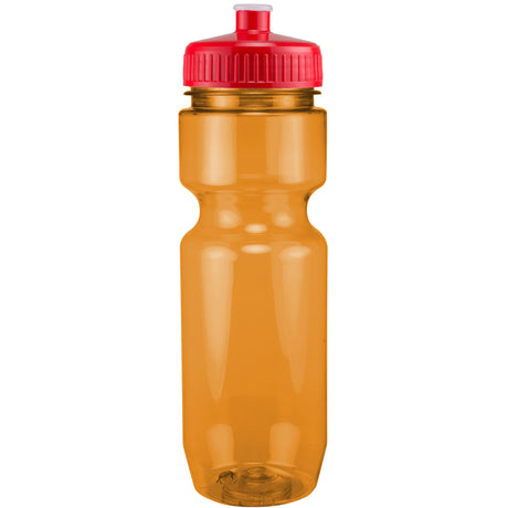 22 Oz. Translucent Bike Bottle w/ Push Pull Lid