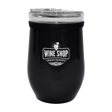 8 Oz. Glass And Stainless Steel Wine Tumbler