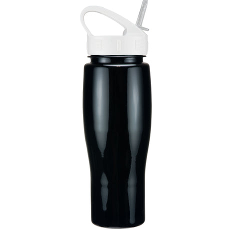 24 Oz. Contour Bottle w/ Sport Sip Lid And Straw - Solid Colors