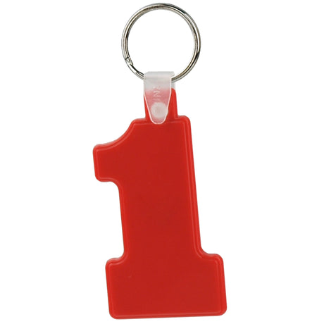 Soft Squeezable Key Tag (Number 1)